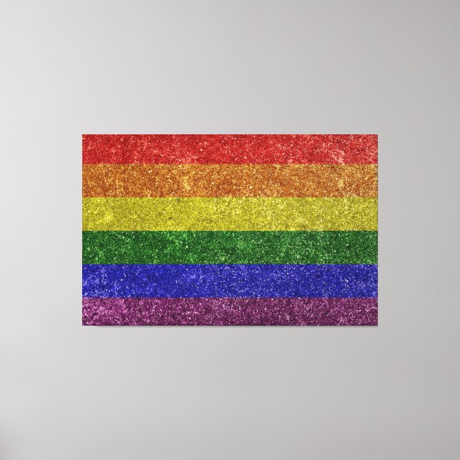 Rainbow pride flagga canvastryck (Framsida)