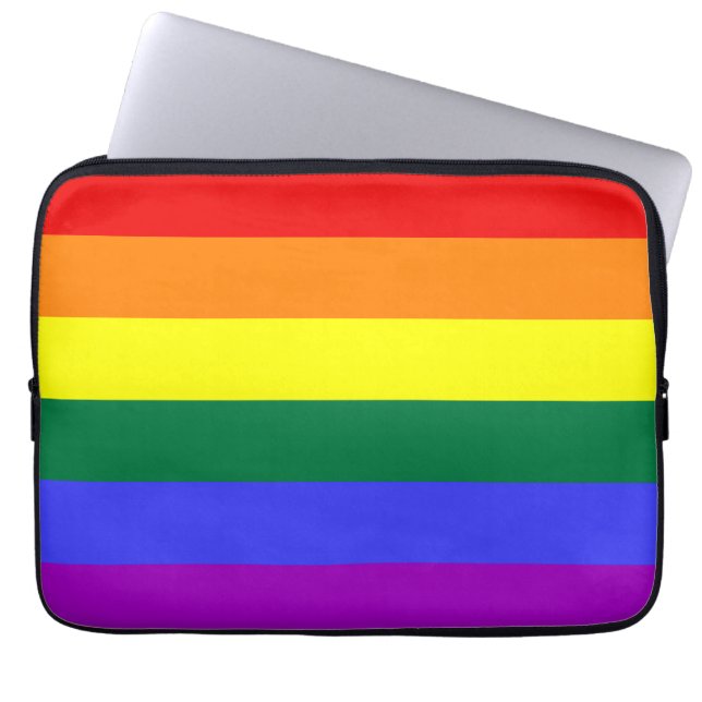 Rainbow Pride Flagga Electronics Sleeve (Framsidan)