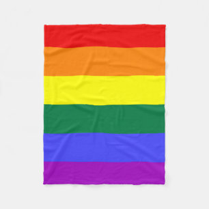 Rainbow Pride Flagga Fleecefilt