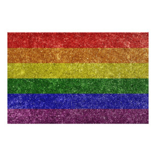 Rainbow pride flagga fototryck