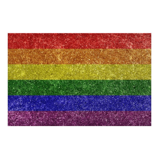 Rainbow pride flagga fototryck (Framsidan)