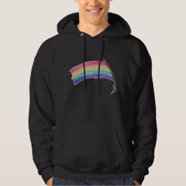 Rainbow Pride Flagga Hoodie