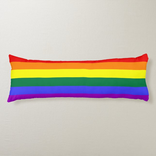 Rainbow Pride Flagga Kroppskudde (Framsidan)