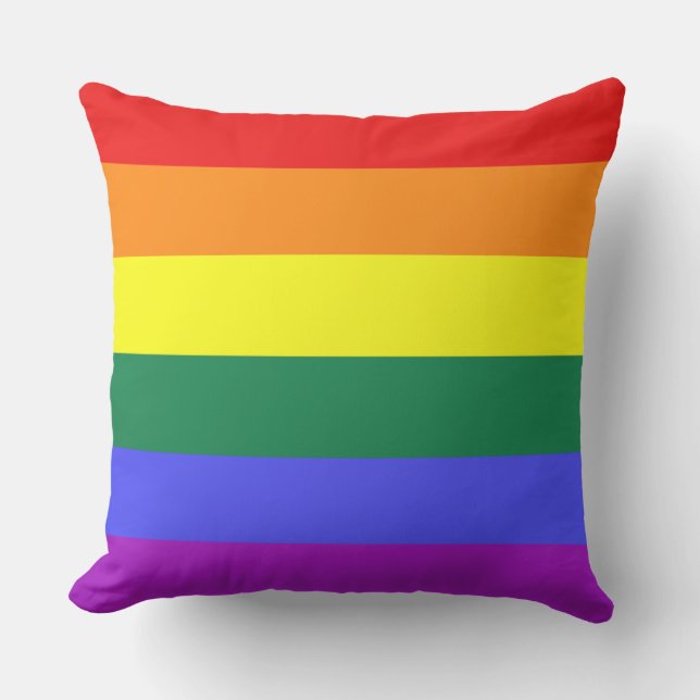Rainbow Pride Flagga Kudde (Framsida)