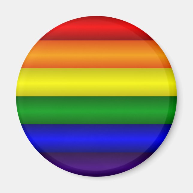 Rainbow Pride Flagga Magnet (Framsidan)