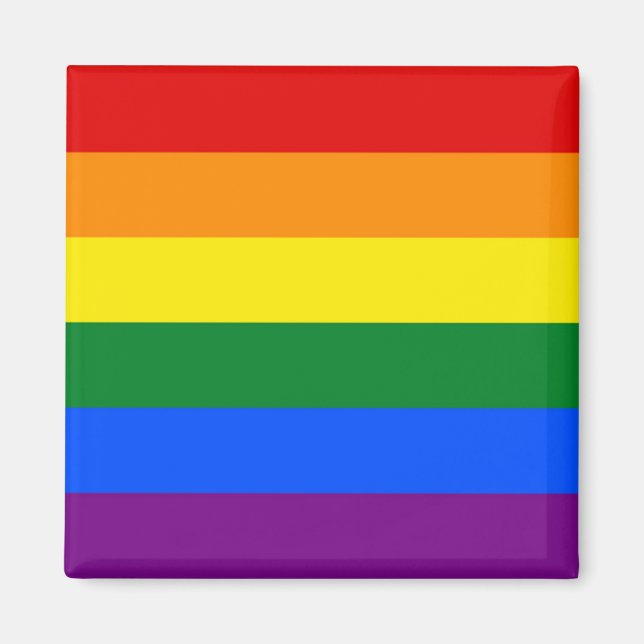 Rainbow Pride Flagga Magnet (Framsidan)