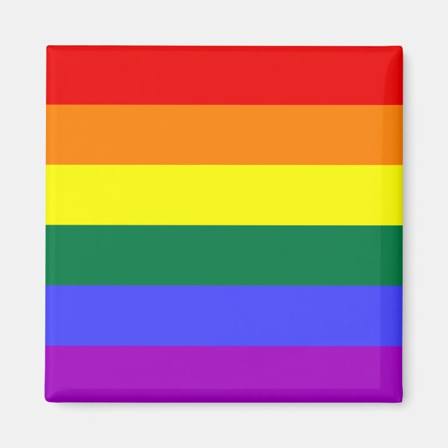 Rainbow Pride Flagga Magnet (Framsidan)