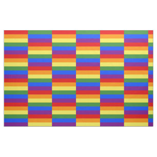 Rainbow Pride Flagga Mönster Geometric Tyg
