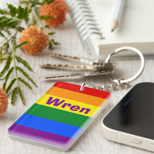 Rainbow Pride Flagga Namn eller Monogram