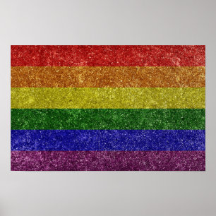Rainbow pride flagga poster