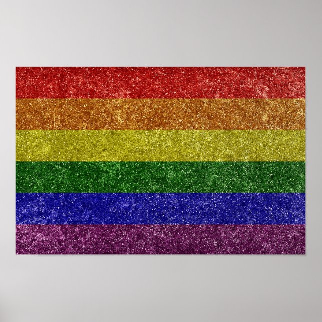 Rainbow pride flagga poster (Framsidan)