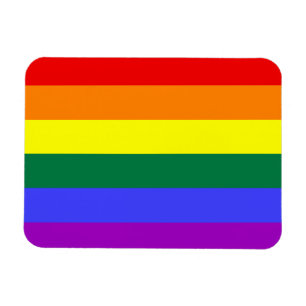 Rainbow Pride Flagga Premium Magnet