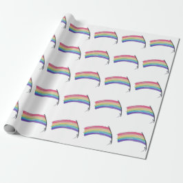 Rainbow Pride Flagga Presentpapper