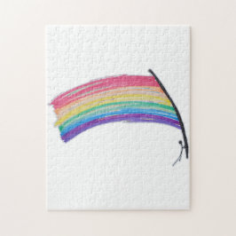 Rainbow Pride Flagga Pussel