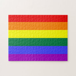 Rainbow Pride Flagga Puzzle Pussel