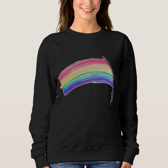 Rainbow Pride Flagga T Shirt (Framsida)