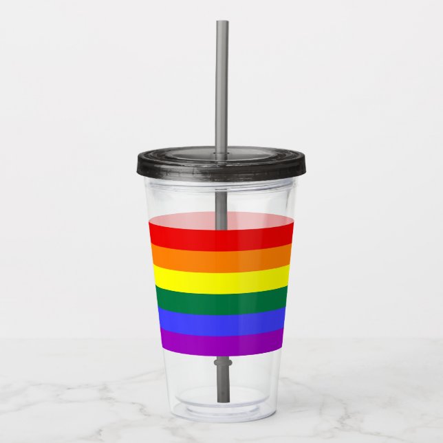 Rainbow Pride Flagga Take Away Mugg (Framsida)