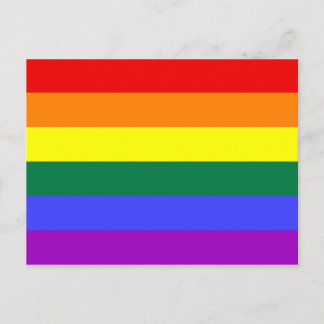 Rainbow Pride Flagga Vykort