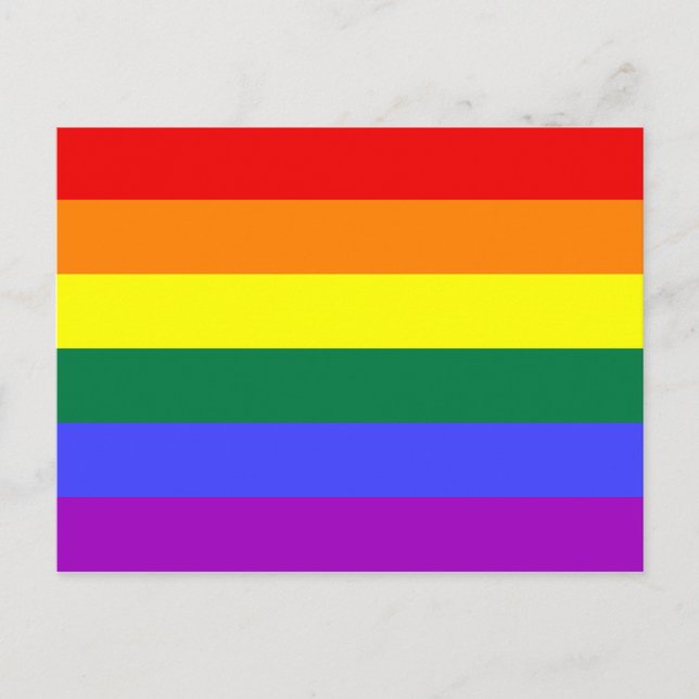 Rainbow Pride Flagga Vykort (Framsida)