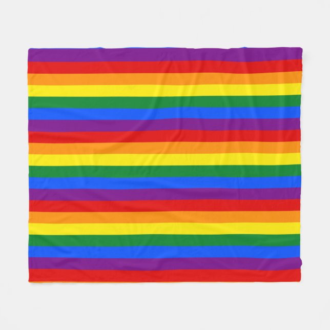 Rainbow Pride Fleecefilt (Framsidan (Horisontell))