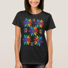 Rainbow Pride Flowers T Shirt
