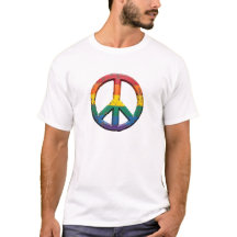 Rainbow Pride Fredstecken T-Shirt