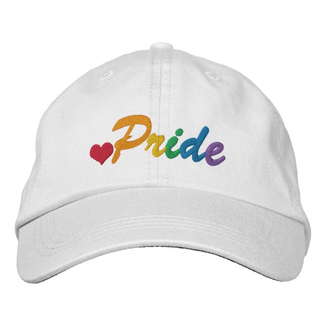 Rainbow Pride Gay ThANT Broderad Keps (Framsida)