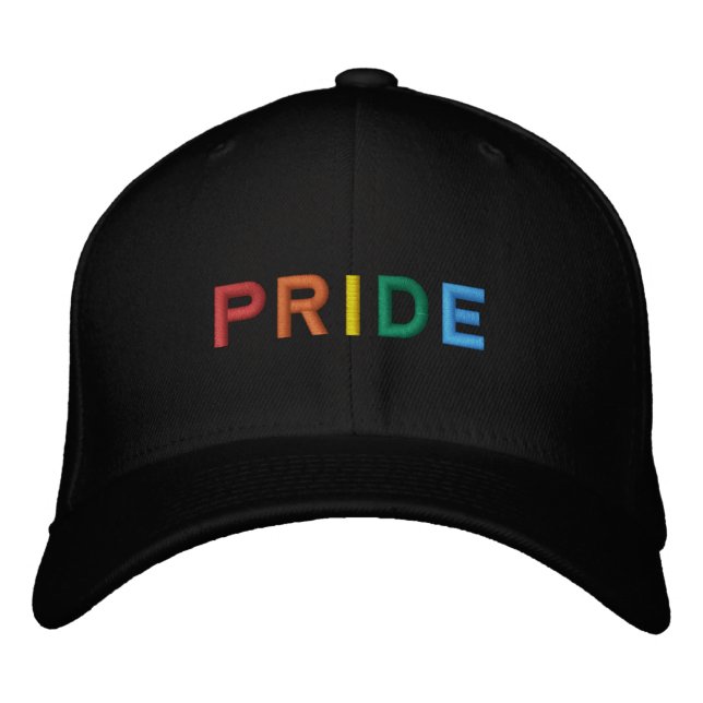 Rainbow Pride Hat-år på baksidan Broderad Keps (Framsida)