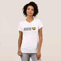 Rainbow Pride Heart Modern Kärlek