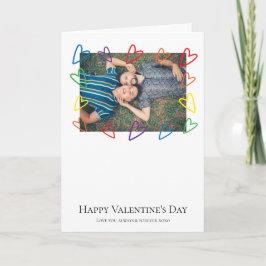 Rainbow Pride Heart Ram Photo LGBT Gay Valentine Helgkort