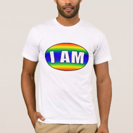 Rainbow Pride I ÄR Oval T-Shirt