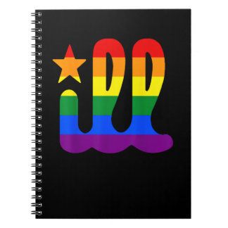 Rainbow Pride Kärlek ill Philadelphia Philly Gay P Anteckningsbok