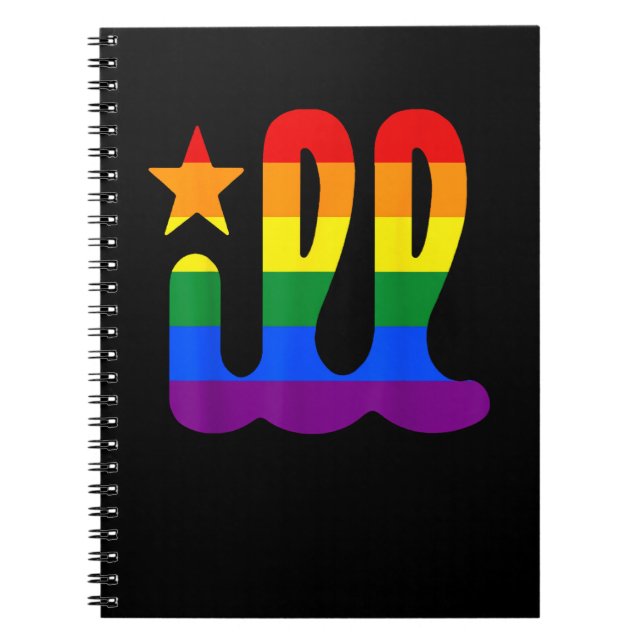 Rainbow Pride Kärlek ill Philadelphia Philly Gay P Anteckningsbok (Framsidan)