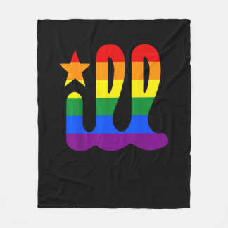Rainbow Pride Kärlek ill Philadelphia Philly Gay P Fleecefilt