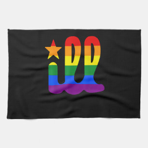 Rainbow Pride Kärlek ill Philadelphia Philly Gay P Kökshandduk