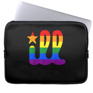 Rainbow Pride Kärlek ill Philadelphia Philly Gay P Laptop Fodral