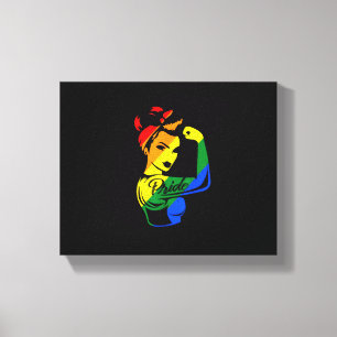 Rainbow Pride LGBT T-Shirt Canvastryck