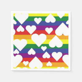 Rainbow Pride Napkins Pappersservett