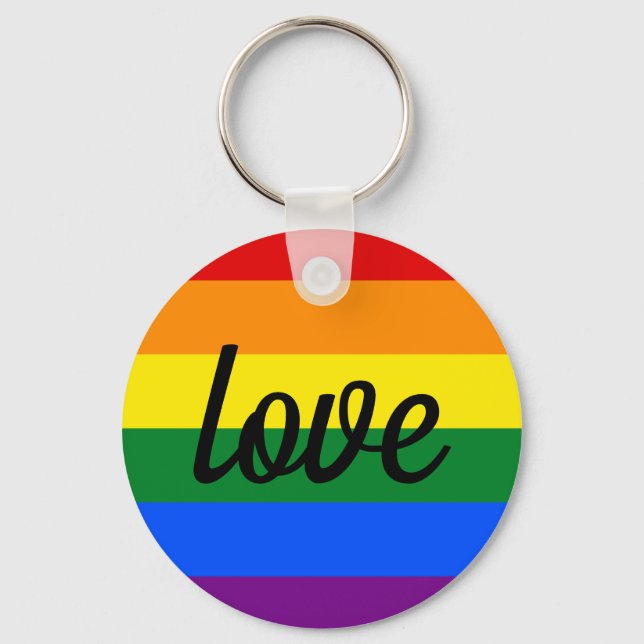 Rainbow Pride Nyckelring (Framsida)