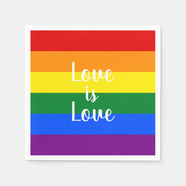 Rainbow pride - pappersservett (Framsidan)