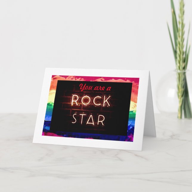 Rainbow Pride Par 5" x 7"-årskort Kort (Framsida)