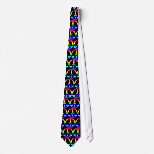 Rainbow Pride Peace Symbol Tie Slips (Framsida)