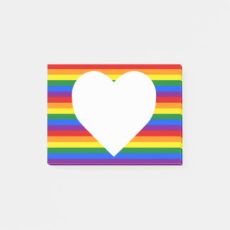 Rainbow Pride Post-it Notes Block