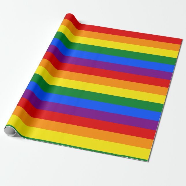 Rainbow Pride Presentpapper (Utrullad)