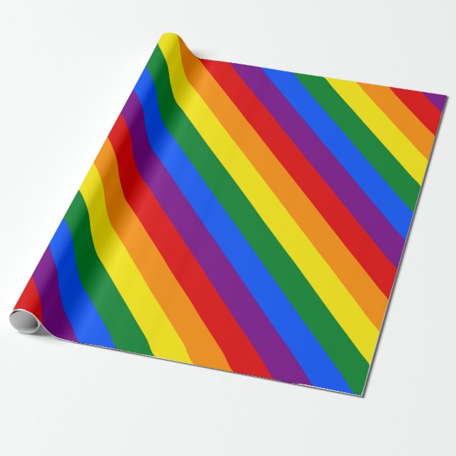 Rainbow Pride Presentpapper (Utrullad)
