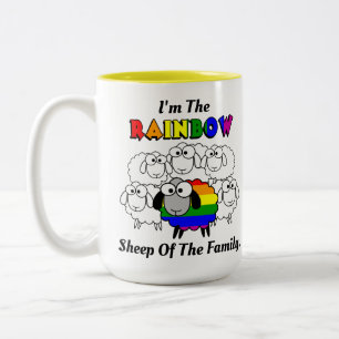 Rainbow Pride Sheep Två-Tonad Mugg