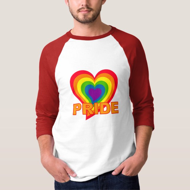 Rainbow Pride shirt - välj stil & färg T (Framsida)