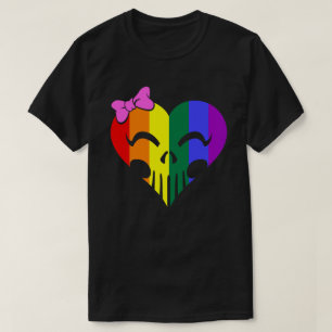 Rainbow Pride Skully Unisex T Shirt