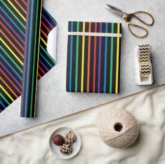 Rainbow Pride Stripe Wrapping Paper Presentpapper