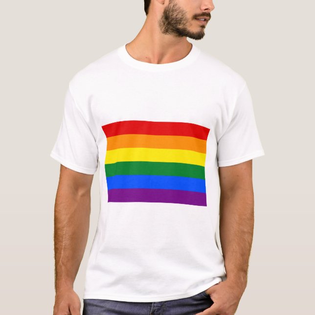 Rainbow Pride T Shirt (Framsida)